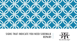 Common signs that indicate you need sidewalk repair.
