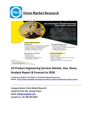 US Product Engineering Services Market Trends, Size, Competitive Analysis and Forecast 2020-2026