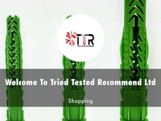 Information Presentation Of Tried Tested Recommend