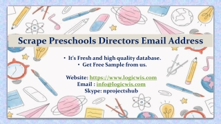 Scrape Preschools Directors Email Address