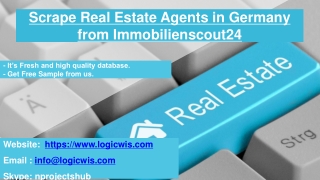 Scrape Real Estate Agents in Germany from Immobilienscout24