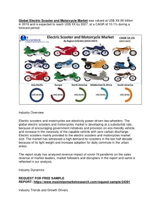 Global Electric Scooter and Motorcycle Market