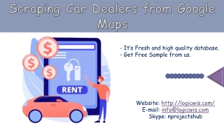 Scraping Car Dealers from Google Maps