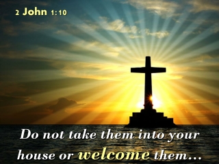 John Your House Or Welcome Them PowerPoint Church Sermon