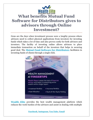 How Mutual Fund Software helps in Employee Management?