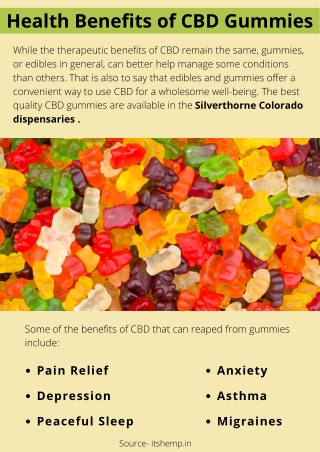 Health Benefits of CBD Gummies