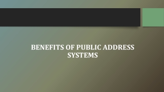 The Benefits of Public Address Systems UAE