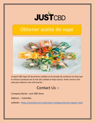 Obtener aceite de vape