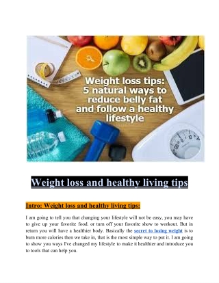 Weight-loss-and-healthy-living-tips