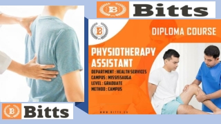 Physiotherapy Assistant Course in Mississauga-Bitts College