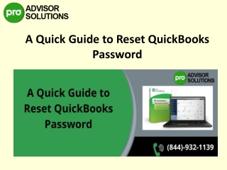 A Complete Process to Reset your QuickBooks Desktop Password swiftly