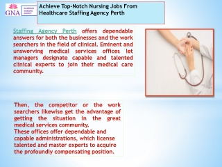 Staffing Agency Perth