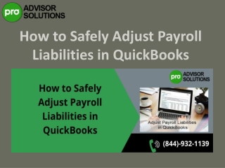 Here's a quick guide to Adjust Payroll Liabilities in QuickBooks