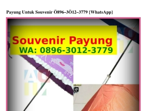 Payung Untuk Souvenir Ô8963ÔI23779(WA)