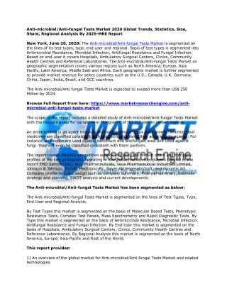 Anti-microbial/Anti-fungal Tests Market