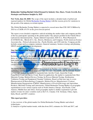 Bioburden Testing Market