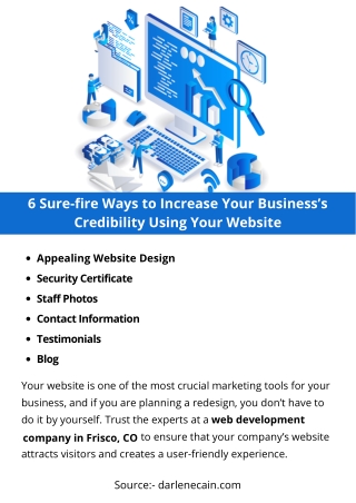 6 Sure-fire Ways to Increase Your Business’s Credibility Using Your Website