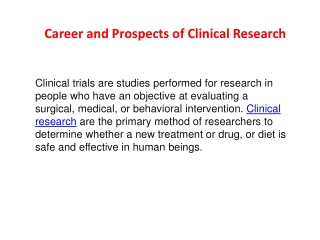 Opportunities for Education and Awareness of Clinical Research