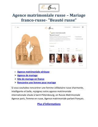 Agence de mariage