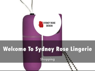 Information Presentation Of Sydney Rose Lingerie