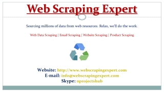 Web Scraping Expert