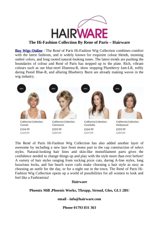The Hi-Fashion Collection By Rene of Paris – Hairware