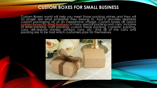 Custom Boxes for Small Business