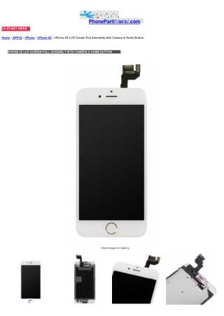 IPHONE 6S LCD SCREEN FULL ASSEMBLY WITH CAMERA & HOME BUTTON