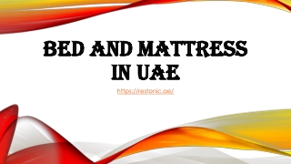 Bed and mattress in UAE