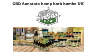 CBD Spa Treatments | CBD Bath Bombs UK | Sun State Hemp