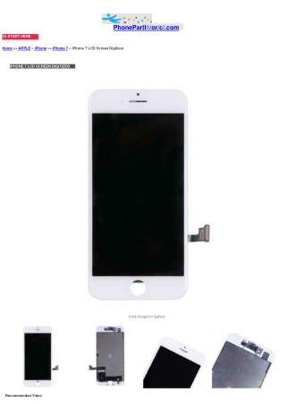 IPHONE 7 LCD SCREEN DIGITIZER