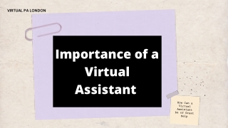 Importance of Virtual Assistant | Virtual PA London