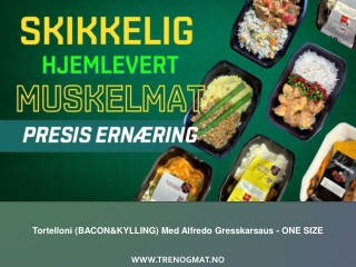 Tortelloni (BACON&KYLLING) Med Alfredo Gresskarsaus - ONE SIZE