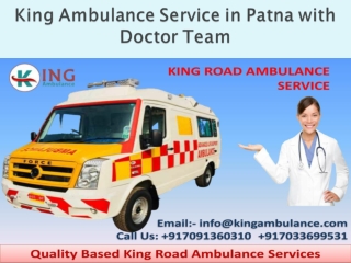 King Road Ambulance Service in Patna and Bhagalpur