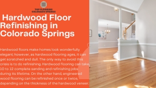 Hardwood Floor Refinishing in Colorado Springs