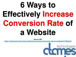 6 Ways to Effectively Increase Conversion Rate of a Website