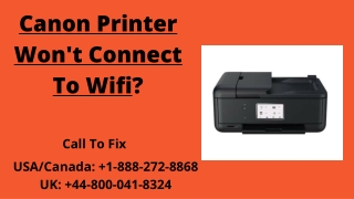 Canon Printer Wifi Connectivity Error | Call  1-888-272-8868