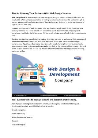 Web design company India