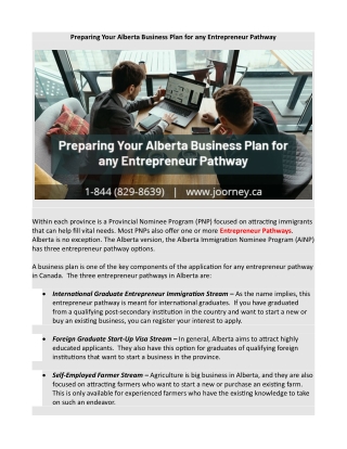 Preparing Your Alberta Business Plan for any Entrepreneur Pathway