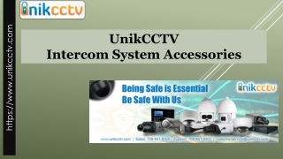Intercom System Accessories | UnikCCTV