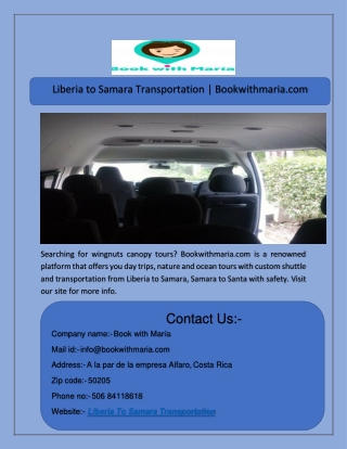 Liberia to Samara Transportation | Bookwithmaria.com