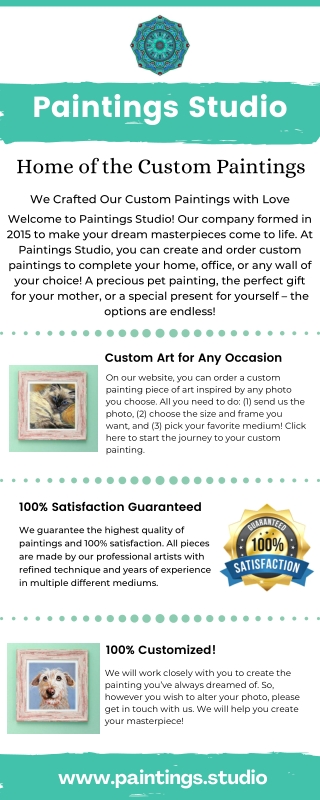 Paintings Studio - custom painting from photo