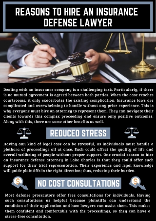 Reasons to Hire an Insurance Defense Lawyer