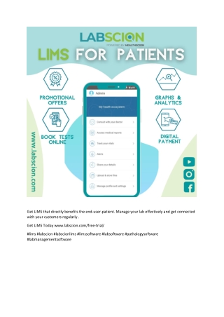 LIMS For Patients