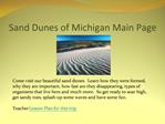 Sand Dunes of Michigan Main Page