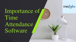 Importance of Time Attendance Software