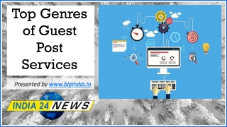 Top Genres of Guest Post Services