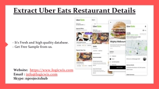 Extract Uber Eats Restaurant Details