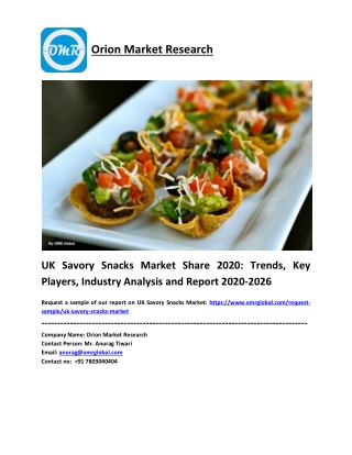 UK Savory Snacks Market Size, Share, Impressive Industry Growth, Report 2026