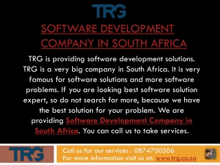 Software Development Company in South Africa